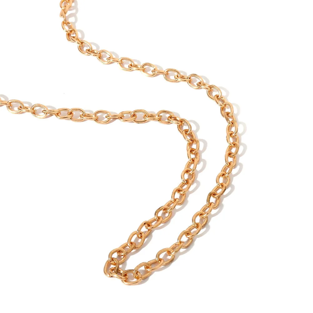 Fashion Jewelry Belt Chain Link | silver or gold |