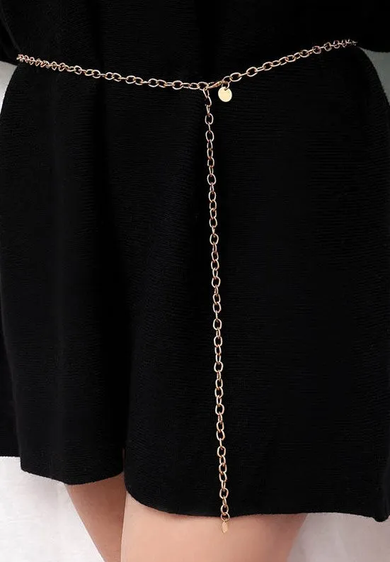 Fashion Jewelry Belt Chain Link | silver or gold |