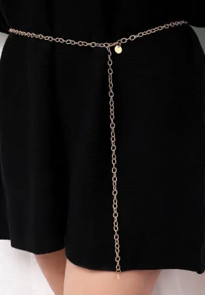 Fashion Jewelry Belt Chain Link | silver or gold |