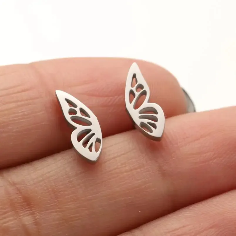 Fashion Mouse Charms Stud Earrings Cute Cartoon Bow Jewelry