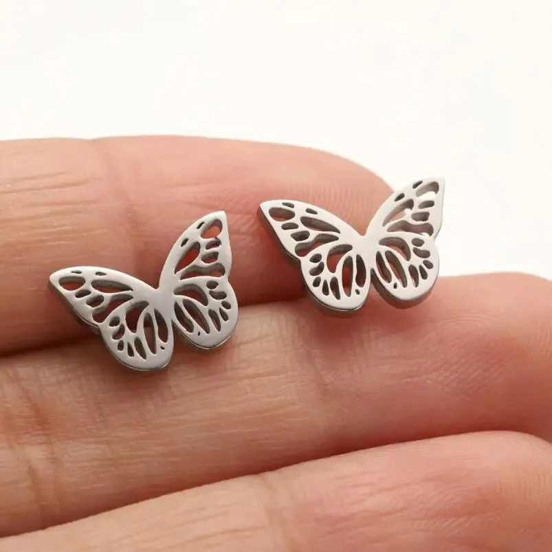Fashion Mouse Charms Stud Earrings Cute Cartoon Bow Jewelry