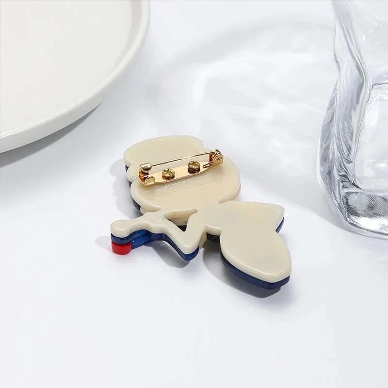 Fashion Pin Cartoon Arylic Women'S Brooches
