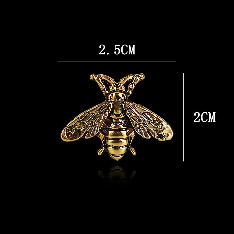 Fashion Retro Creative Bee Brooches Suit Wedding Brides Men& and Women
