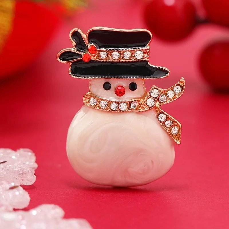Fashion Snowman Alloy Stoving Varnish No Inlaid Women's Brooches