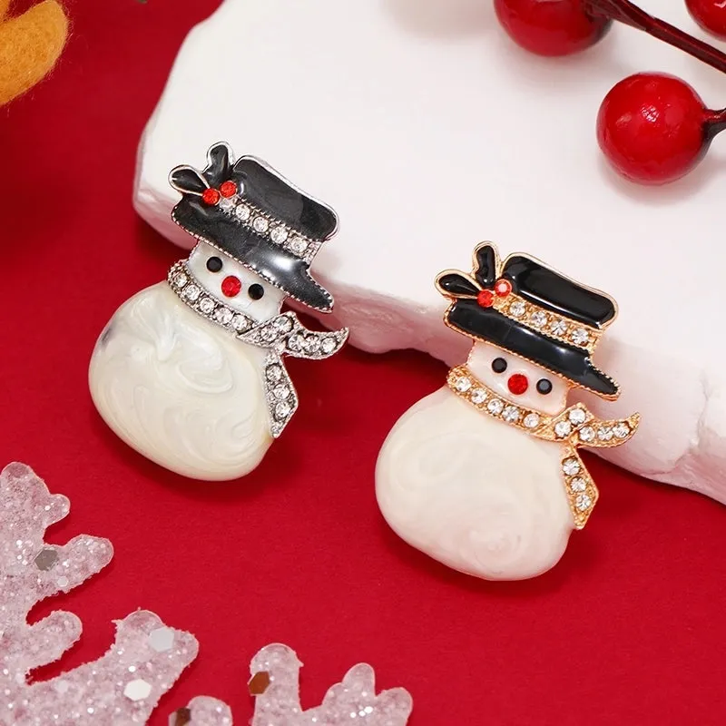 Fashion Snowman Alloy Stoving Varnish No Inlaid Women's Brooches