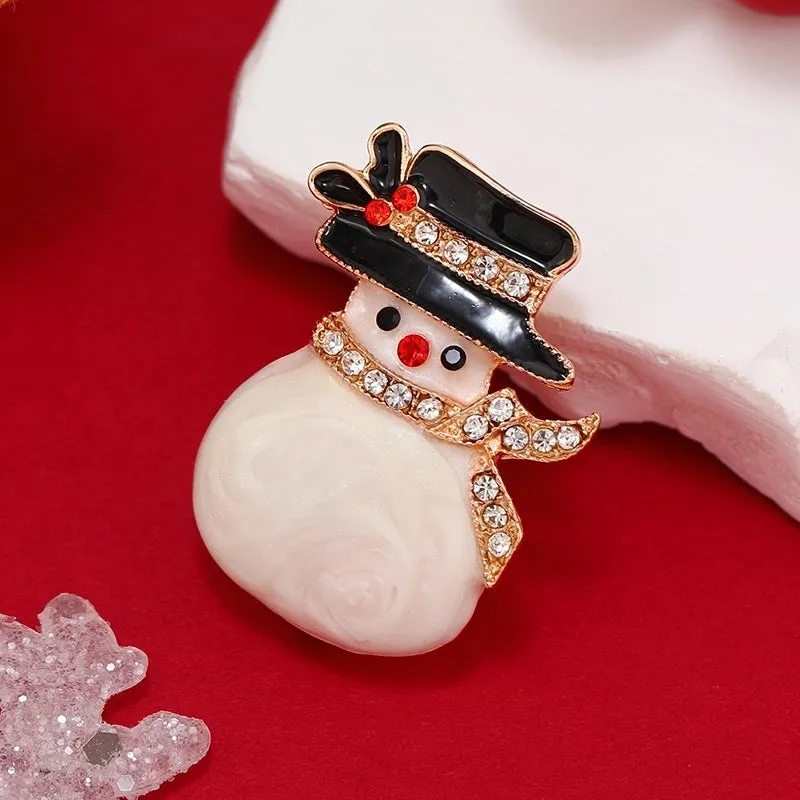 Fashion Snowman Alloy Stoving Varnish No Inlaid Women's Brooches