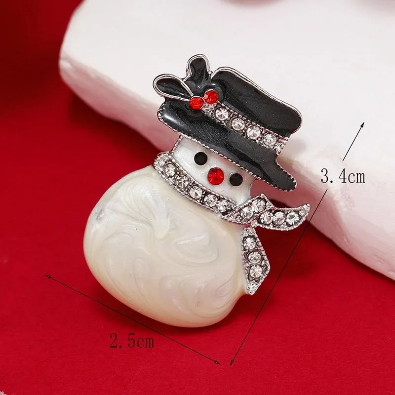 Fashion Snowman Alloy Stoving Varnish No Inlaid Women's Brooches