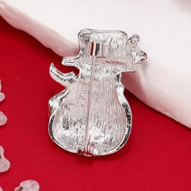 Fashion Snowman Alloy Stoving Varnish No Inlaid Women's Brooches