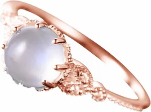 Fashion Women's Elegant Opal Ring Minimalist Design Rings Engagement Ring Anniversary Ring