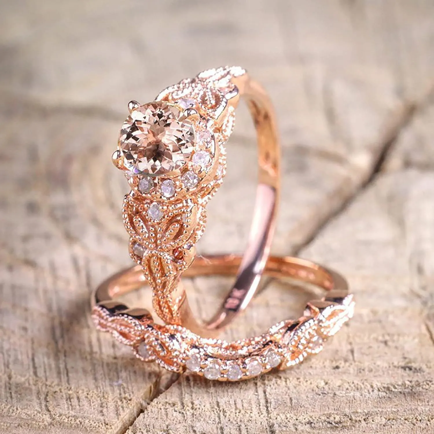 Fashion Women's Elegant Opal Ring Minimalist Design Rings Engagement Ring Wedding Band for Bride