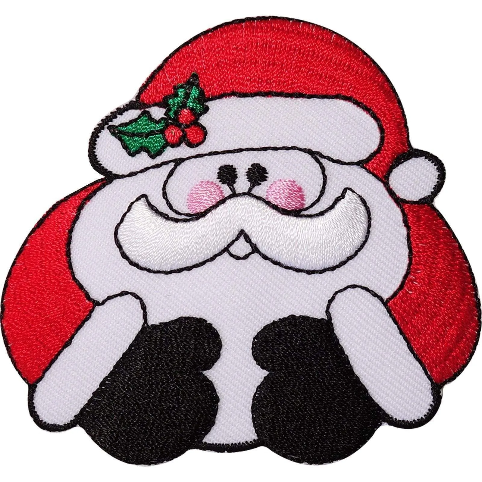Father Christmas Embroidered Iron On Patch Sew On Patch Santa Decoration Crafts Badge