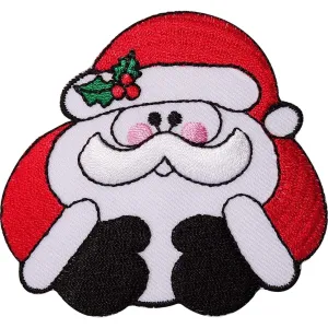 Father Christmas Embroidered Iron On Patch Sew On Patch Santa Decoration Crafts Badge