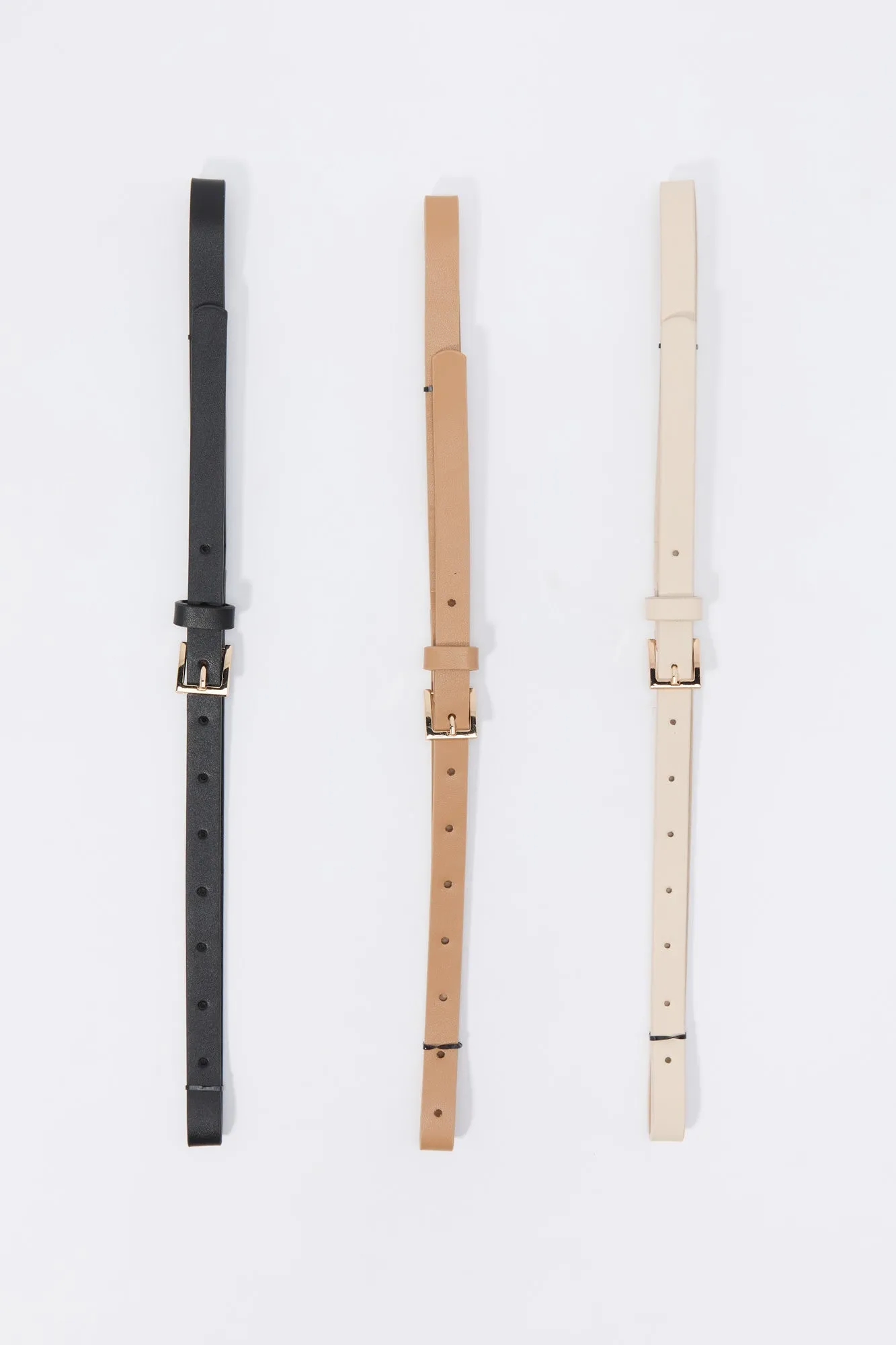 Faux Leather Belt (3 Pack)