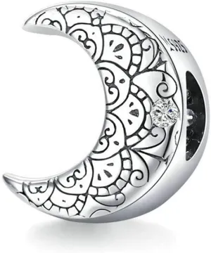 Feather Charm 925 Sterling Silver Love Eye of The Devil Charm Hand of Fatima Charm Heart Charm Anniversary Charm for Pandora Charm Bracelet