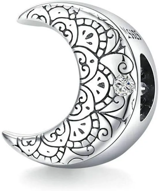 Feather Charm 925 Sterling Silver Love Eye of The Devil Charm Hand of Fatima Charm Heart Charm Anniversary Charm for Pandora Charm Bracelet