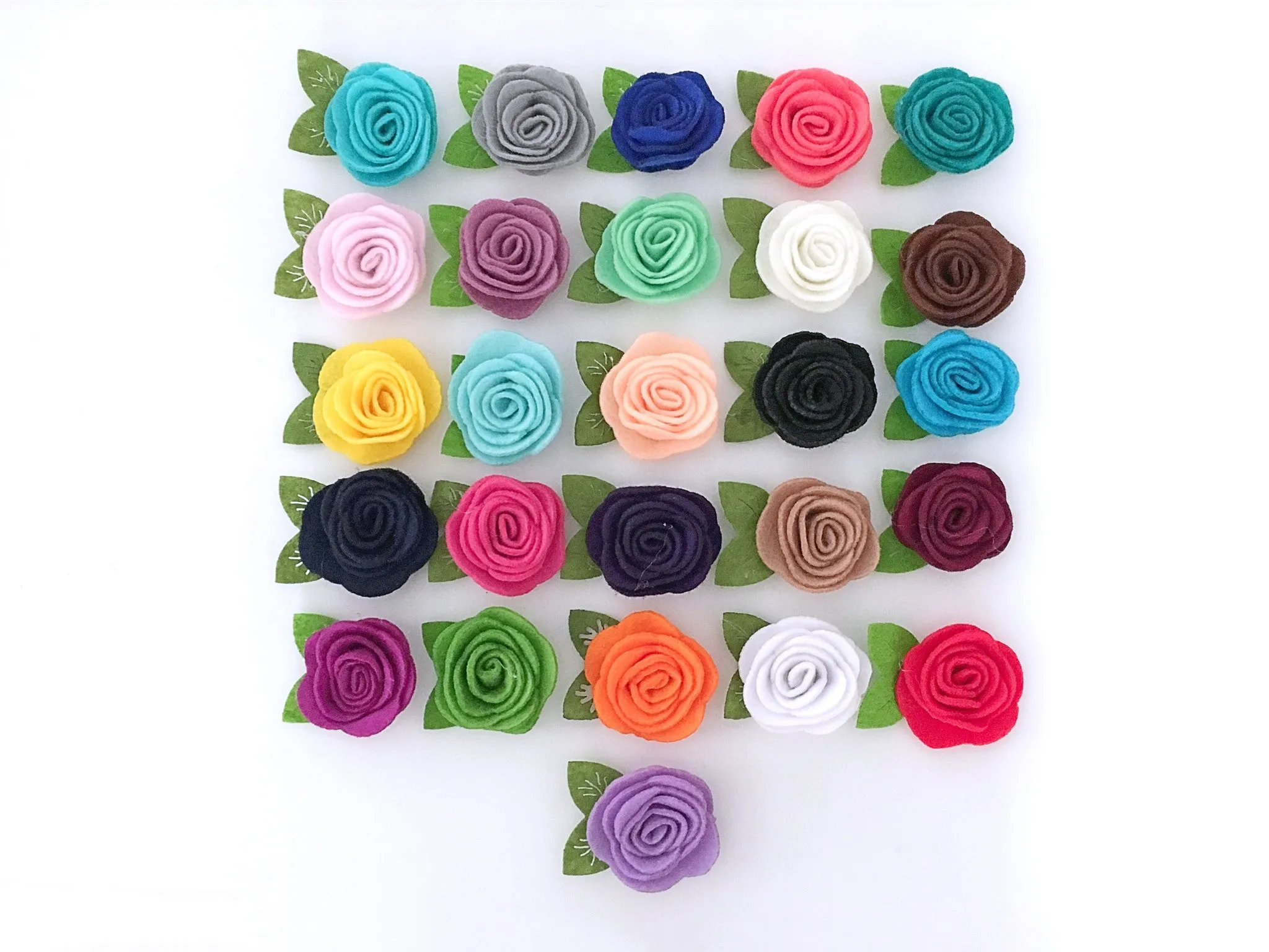 Felt Flower Nylon Headband - 3 Pack