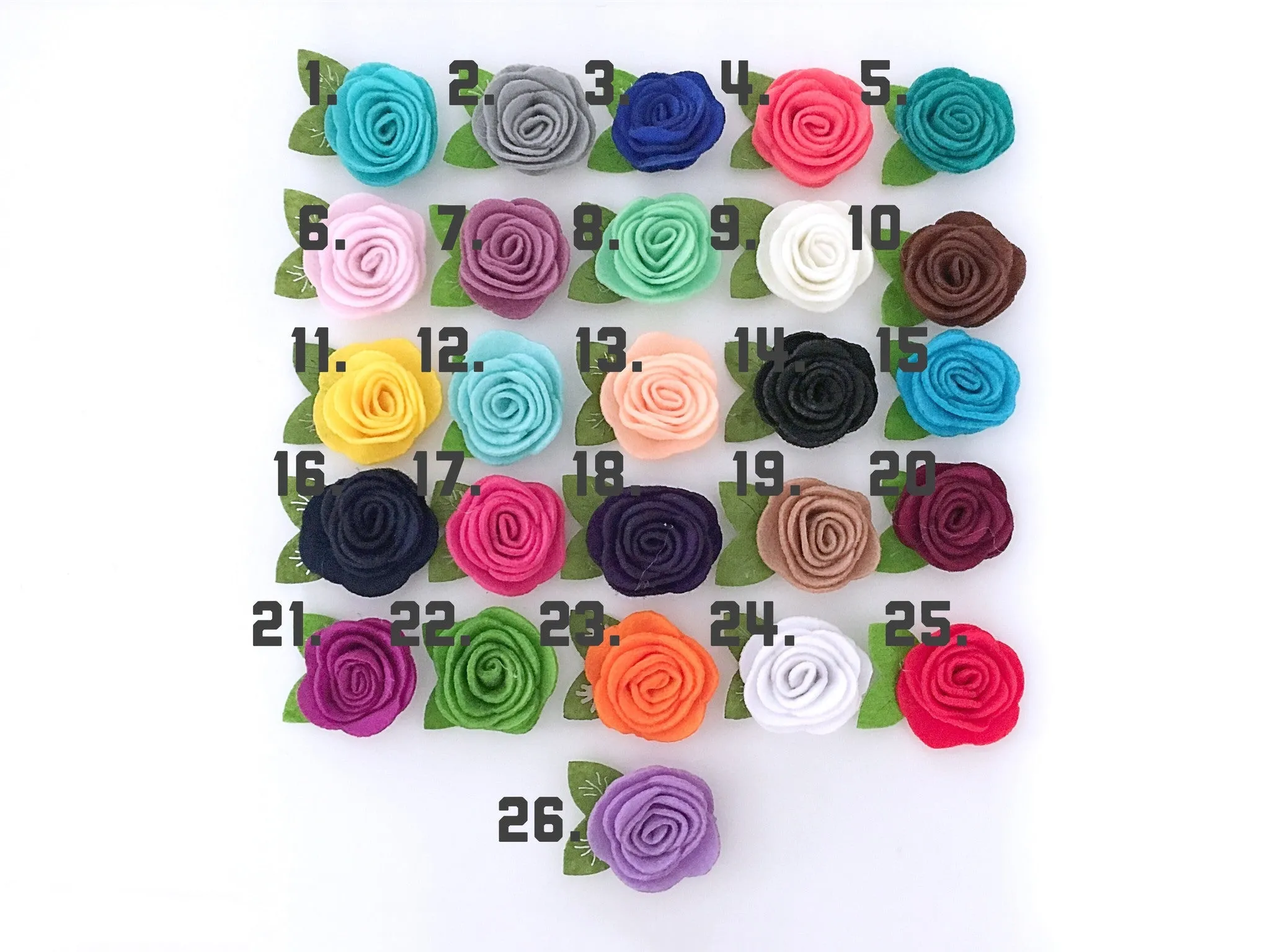 Felt Flower Nylon Headband - 3 Pack