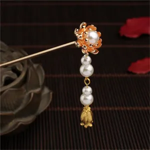 Female Hairpin Chopsticks Chinese Style Hairpin Handmade dress Accessories Bridal Wedding Jewelry Gold