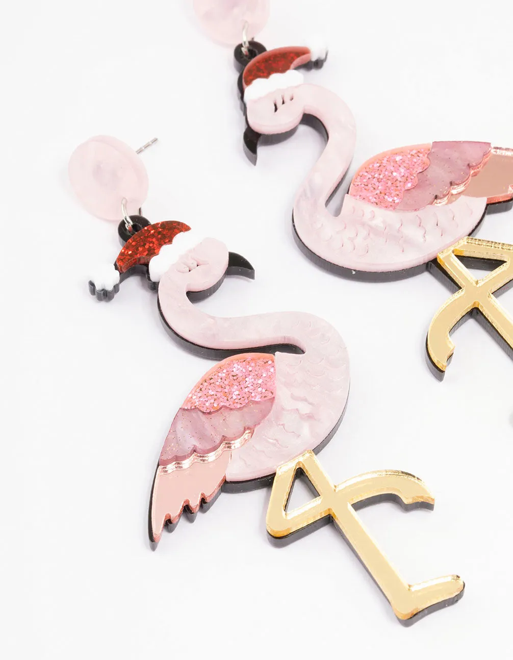 Flamingo Acrylic Drop Earrings