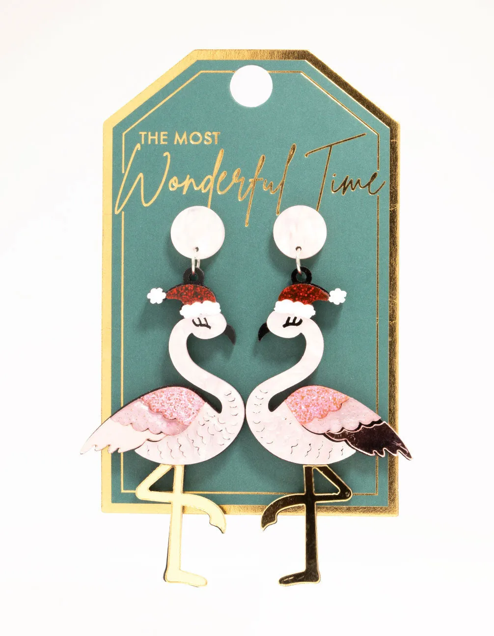Flamingo Acrylic Drop Earrings