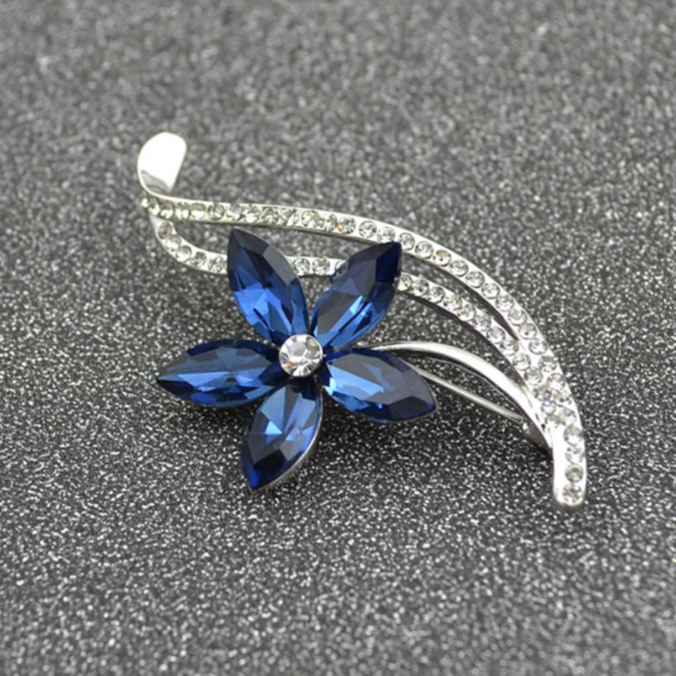 Flowers Brooches Women Fashion Jewelry Accessories Leaf Pins and Brooch