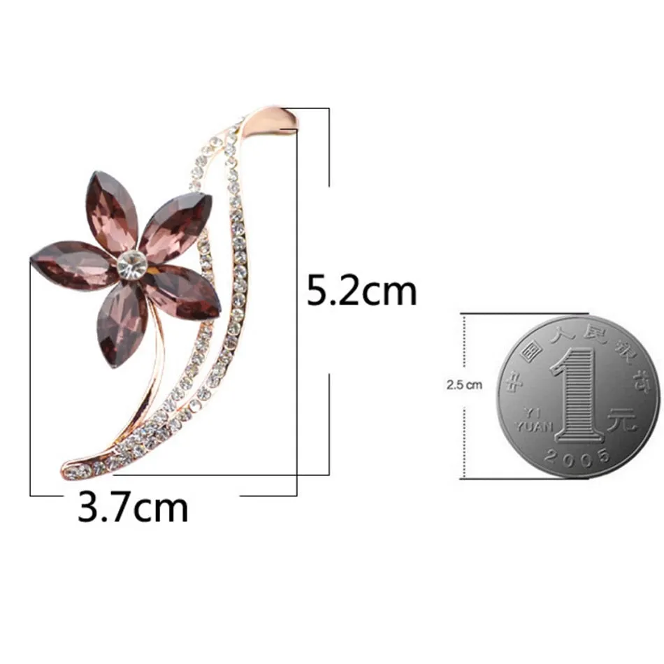 Flowers Brooches Women Fashion Jewelry Accessories Leaf Pins and Brooch