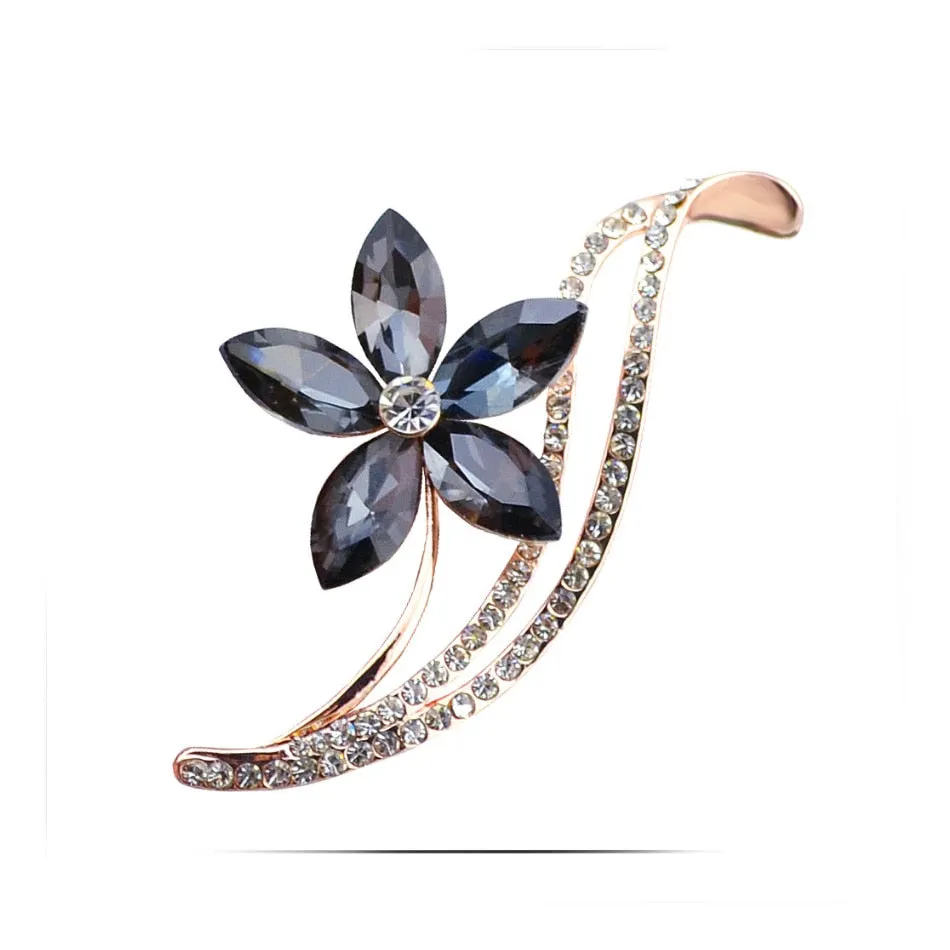 Flowers Brooches Women Fashion Jewelry Accessories Leaf Pins and Brooch