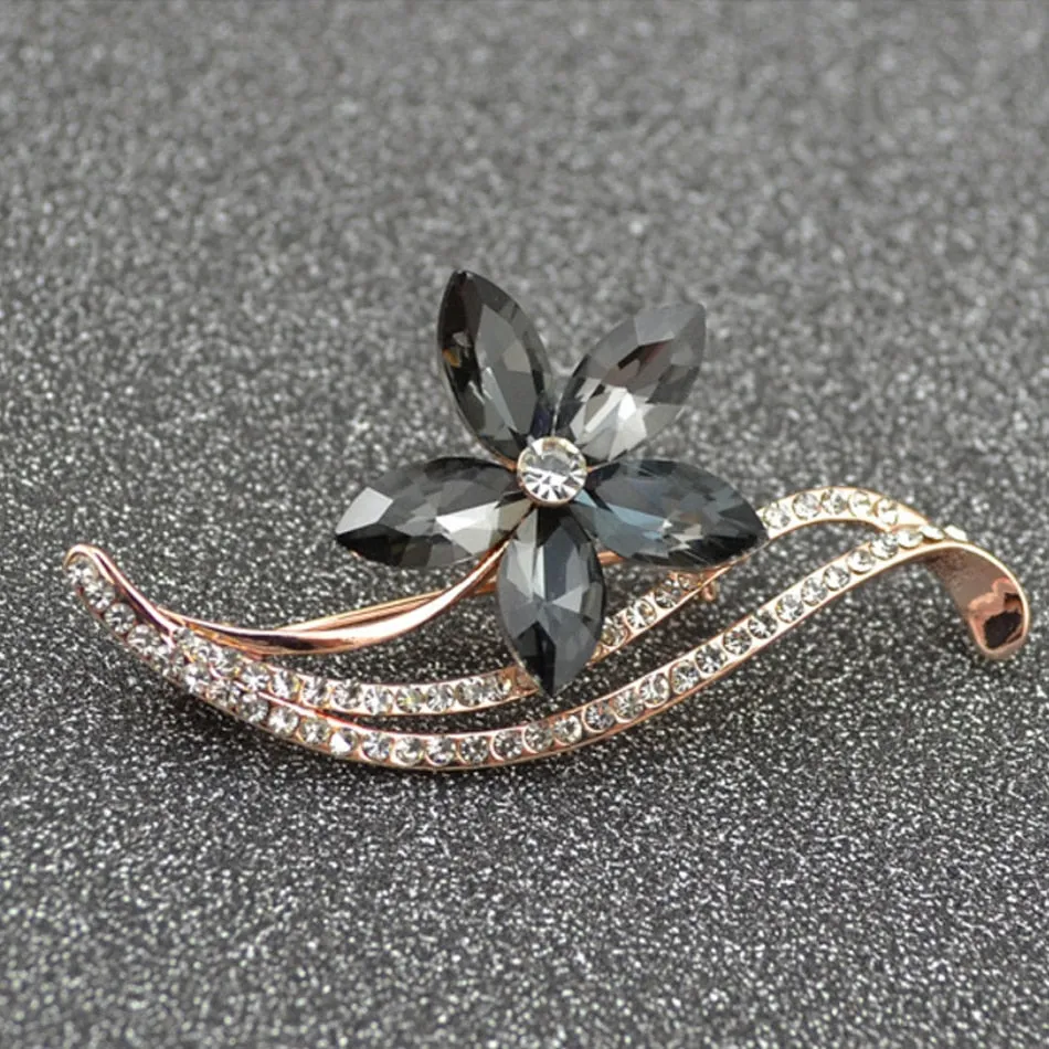Flowers Brooches Women Fashion Jewelry Accessories Leaf Pins and Brooch