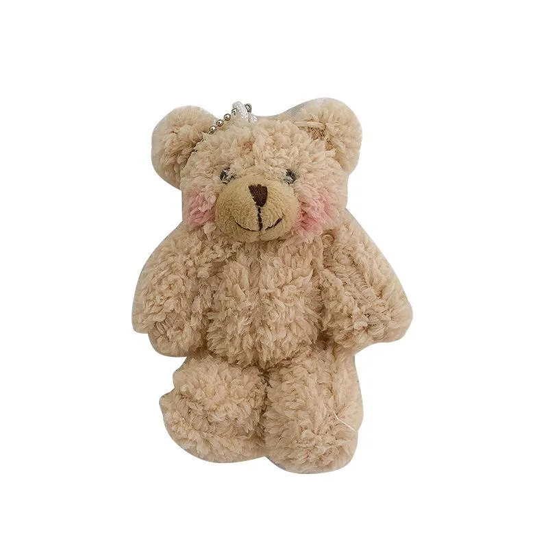 Fluffy Bear Plushie Keychain