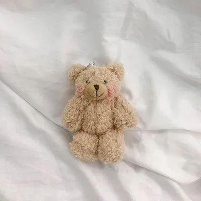 Fluffy Bear Plushie Keychain