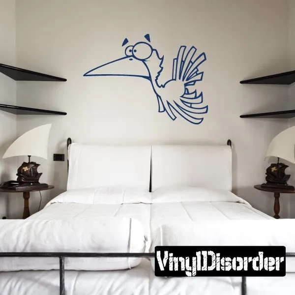 Flying Bird Cartoon Decal