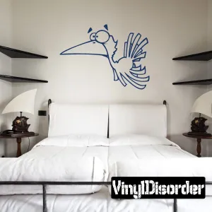 Flying Bird Cartoon Decal