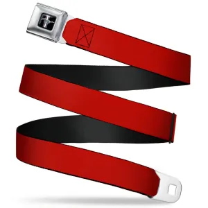 Ford Mustang Seatbelt Belt - Burgundy Webbing