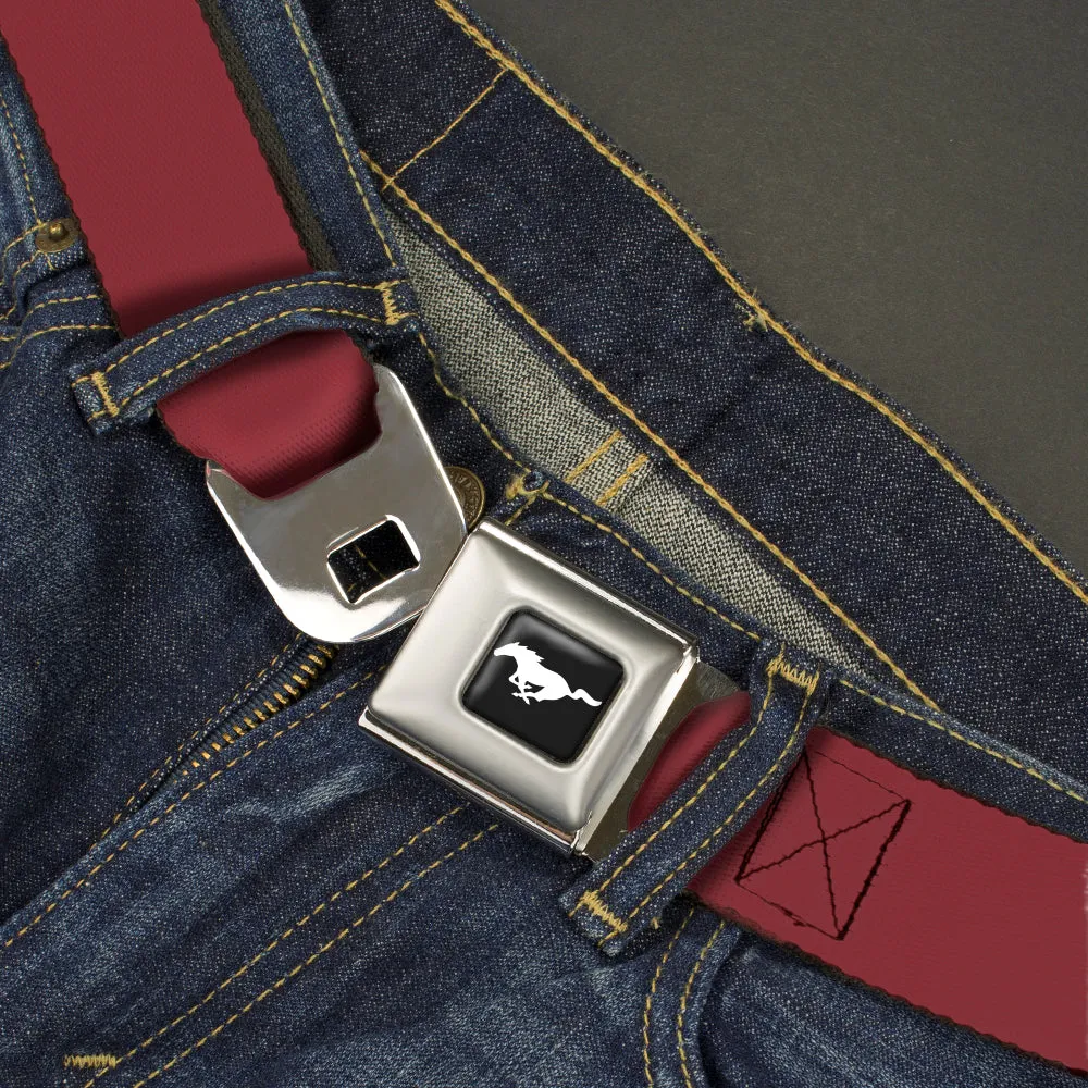 Ford Mustang Seatbelt Belt - Burgundy Webbing
