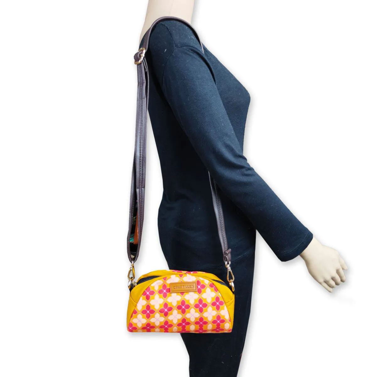Four Petal Pouch with Sling