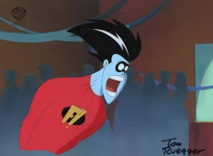 Freakazoid Original Production Cel with Matching Drawing Signed by Tom Ruegger: Freakazoid
