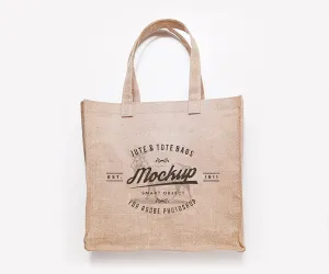 Free 3 Jute and Tote Bags (Mockup)