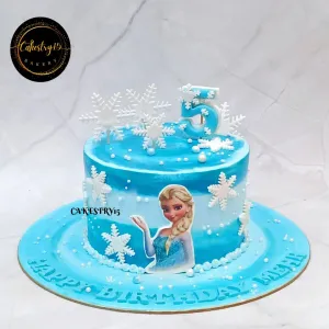 Frozen Blue 1kg Theme Cake