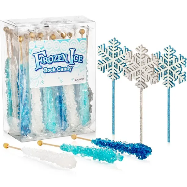Frozen Ice Rock Candy Sugar Sticks with Wand(s)