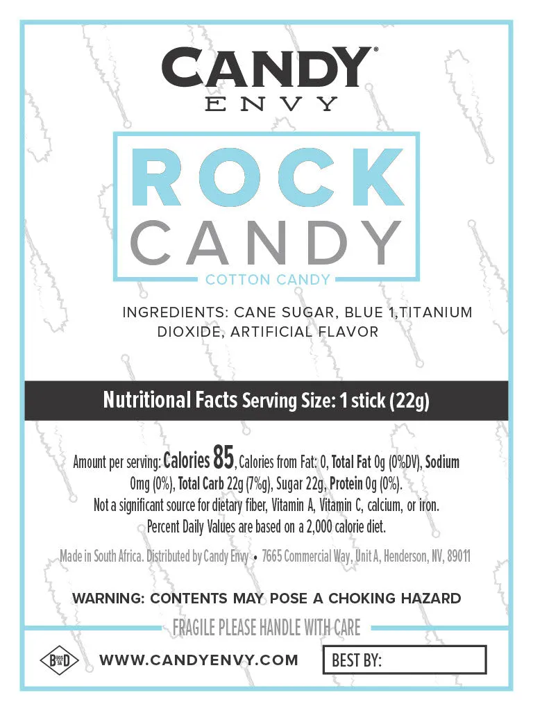 Frozen Ice Rock Candy Sugar Sticks with Wand(s)