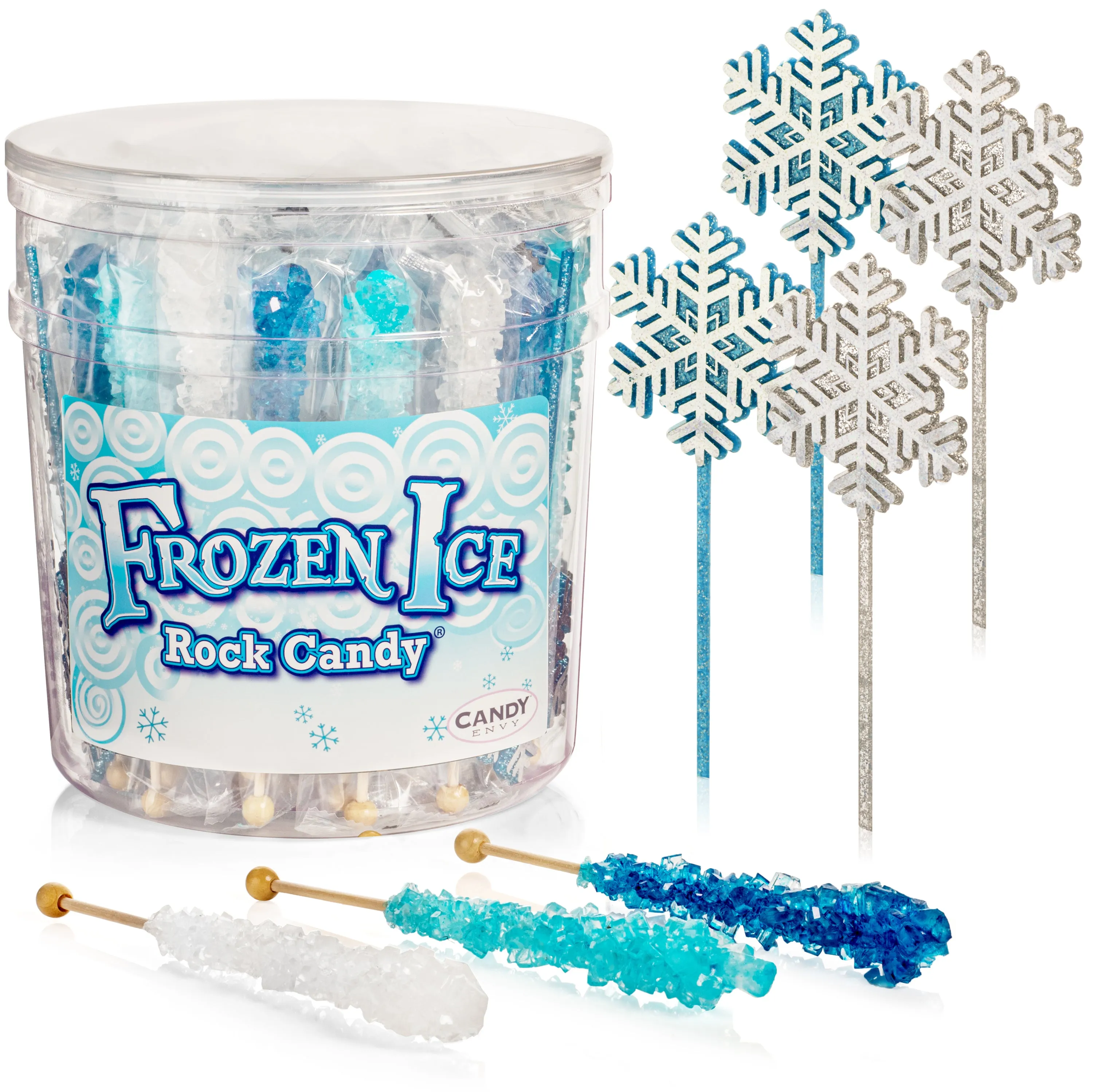 Frozen Ice Rock Candy Sugar Sticks with Wand(s)