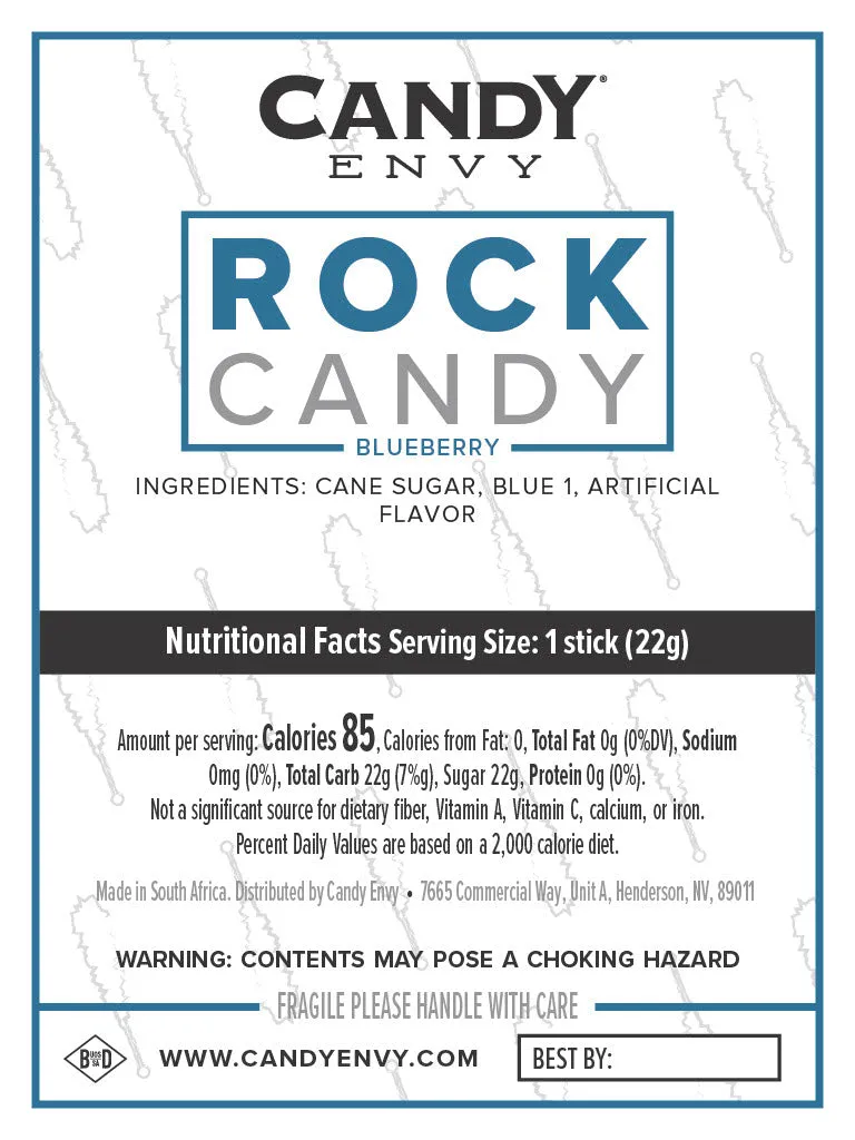 Frozen Ice Rock Candy Sugar Sticks with Wand(s)