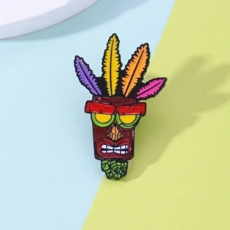 Funny Cartoon Alloy Plating Unisex Brooches