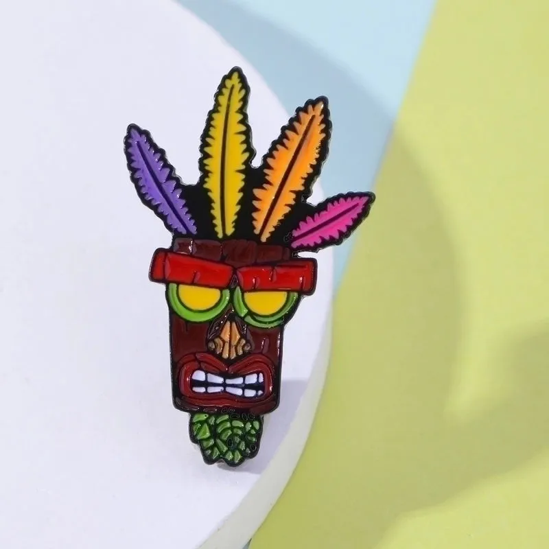 Funny Cartoon Alloy Plating Unisex Brooches