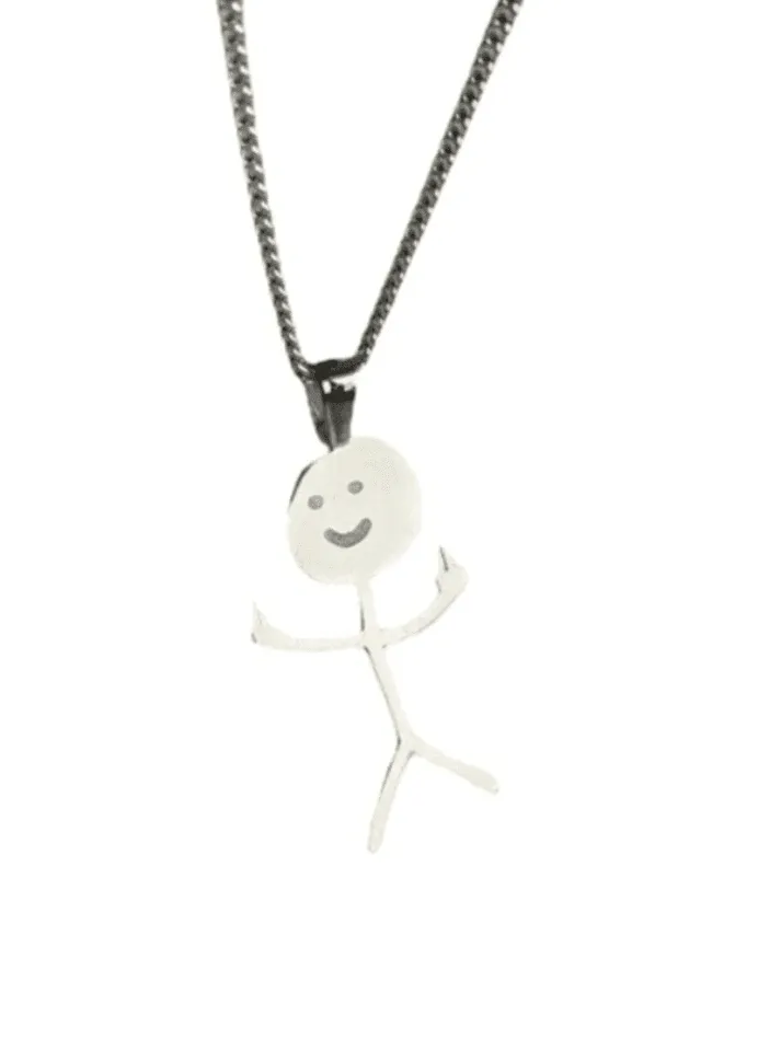 Funny Doodle Pendant Necklace