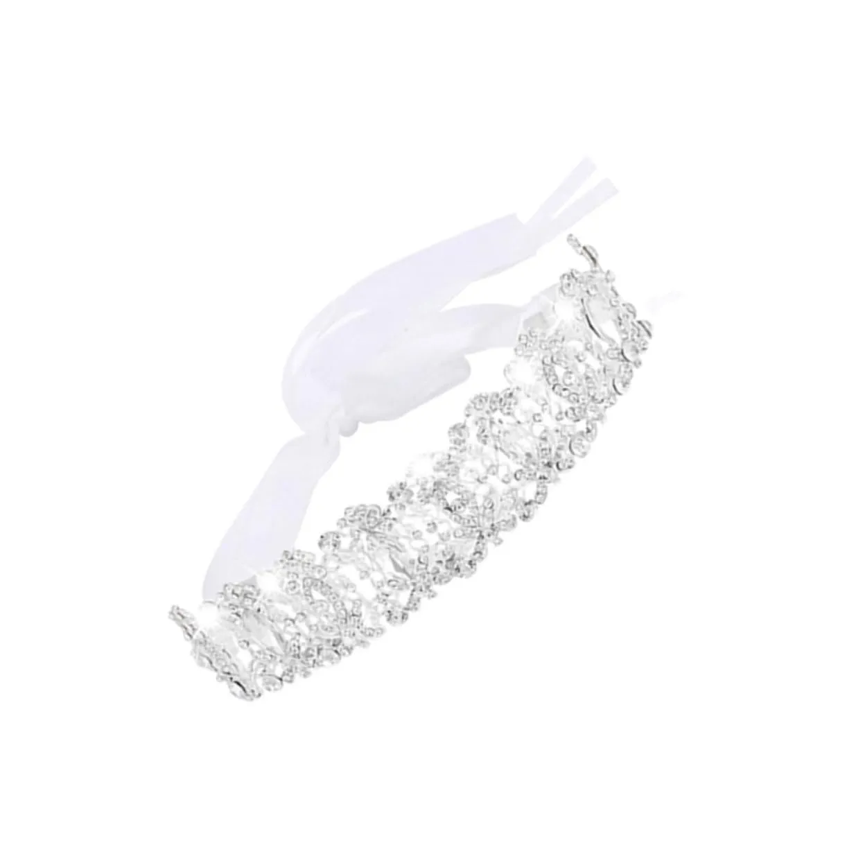 GALPADA Luxury Wedding Headdress Crystal Pearl Crown Headband Exquisite Bridal Hair Vine for Special Occasions