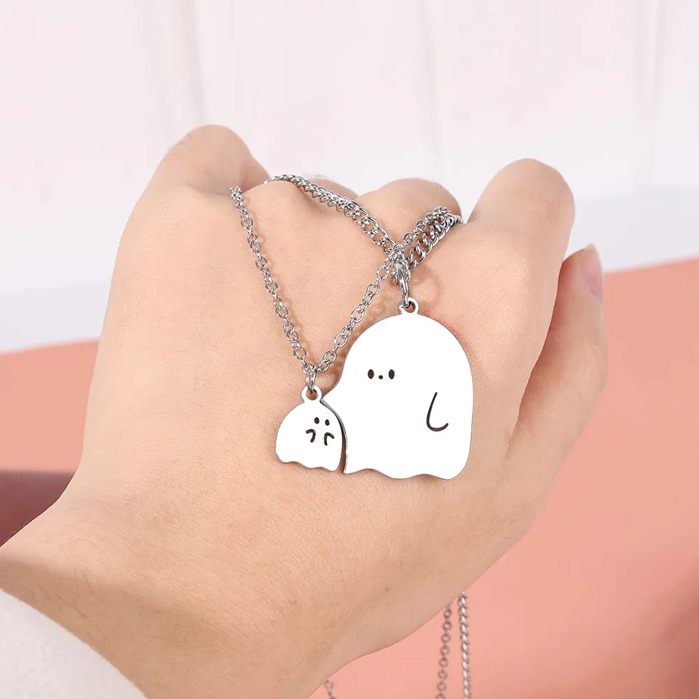 Ghost & Monster Couple Necklaces