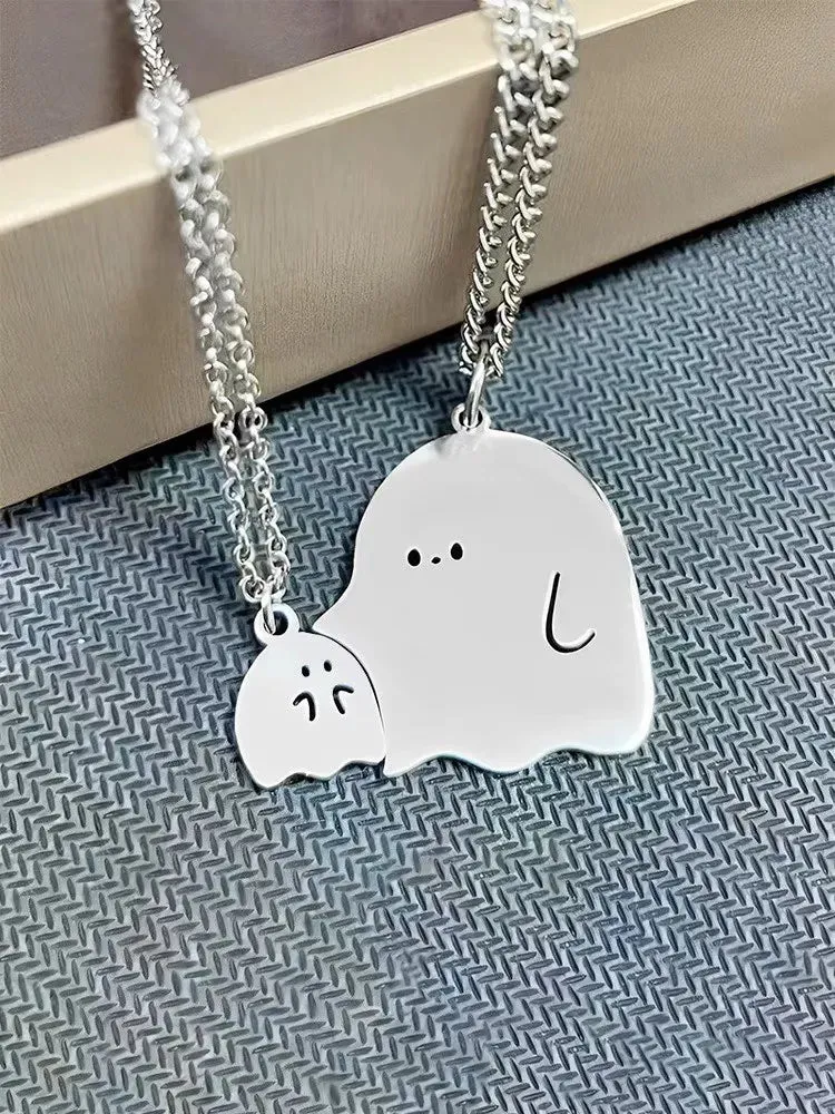 Ghost & Monster Couple Necklaces