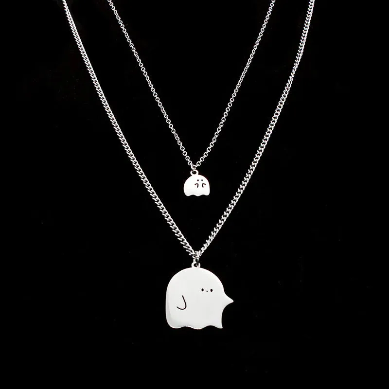 Ghost & Monster Couple Necklaces