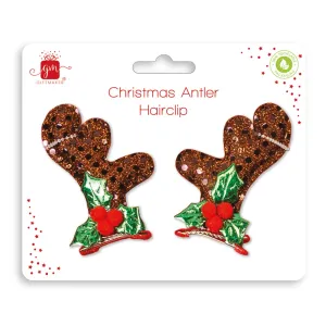 Giftmaker Christmas Antler Hairclips